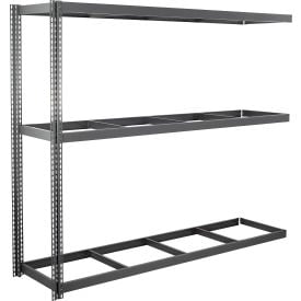 Global Industrial 3 Shelf Heavy Duty Channel Boltless Shelving Add On 96""W x 48""D x 72""H No Deck