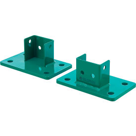 Global Industrial™ Pallet Rack Footplate 5""W x 8""L x 3-2/5""H 2 Pieces 8 Set Nuts & Bolts