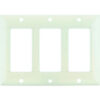 Sunlite® Decorative Switch & Receptacle Plate 3-Gang Almond Pack of 12