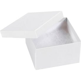 Global Industrial Jewelry Boxes 3-1/2""L x 3-1/2""W x 2""H White 100/Pack