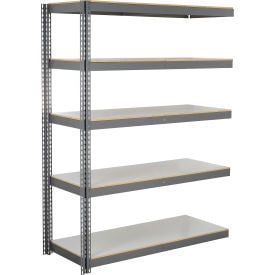 Global Industrial 5 Shelf Extra Heavy Duty Boltless Shelving Add On 60""Wx36""Dx72""H Laminate Deck