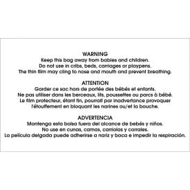Tape Logic® Regulated Labels ''Warning - Keep this Bag Away...'' 3""L x 5""W Roll of 500