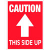 Tape Logic® Labels with ""Caution-This Side Up"" Print 4""L x 3""W Red/White Roll of 500