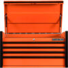 Extreme Tools DX Top Chest 4 Drawers 41""W x 25""D x 22-1/4""H Orange with Black Drawer Pulls