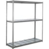 Global Industrial 3 Shelf Extra Heavy Duty Boltless Shelving Z Beam Starter 96Wx24Dx60H Steel Deck