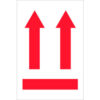 Tape Logic® Arrow Labels 6""L x 4""W Red/White/Black Roll of 500
