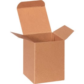 Global Industrial Reverse Tuck Folding Cartons 3""L x 3""W x 4""H Kraft 250/Pack