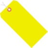 Global Industrial Shipping Tag Pre-Strung #6 5-1/4""L x 2-5/8""W Fluorescent Yellow 1000/Pack