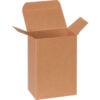 Global Industrial Reverse Tuck Folding Cartons 4""L x 2-1/2""W x 6""H Kraft 250/Pack
