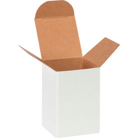 Global Industrial Reverse Tuck Folding Cartons 2""L x 2""W x 3""H White 1000/Pack