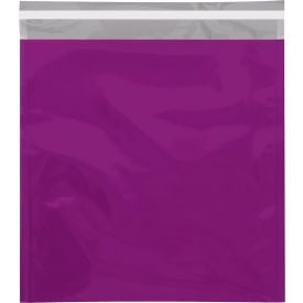 Global Industrial™ Peel & Seal Metallic Glamour Mailers 10-3/4""W x 13""L Purple 250/Pack