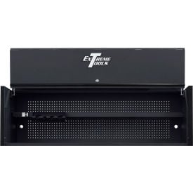Extreme Tools RX Power Workstation Hutch 72""W x 30""D x 22-1/4""H Matte Black with Black Handle