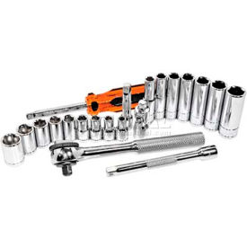 Fractional Socket Set 1/4"" Drive 6 Point 21 Piece