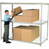 Global Industrial 3 Shelf Extra Heavy Duty Boltless Shelving Starter 60Wx36Dx96H Laminate Deck USA
