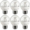Sunlite® LED G16 Clear Globe Light Bulb E26 Base 5W 350 Lumens 2700K Warm White Pack of 6