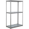 Global Industrial 3 Shelf Extra Heavy Duty Boltless Shelving Z Beam Starter 60Wx48Dx60H Steel Deck