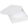 Global Industrial Jewelry Boxes 3-1/2""L x 3-1/2""W x 1""H White 100/Pack