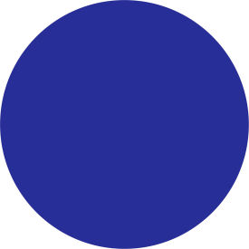 Tape Logic® 1"" Dia. Round Removable Paper Labels Blue Roll of 500