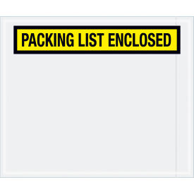 Tape Logic Panel Face Envelopes ""Packing List Enclosed"" Print 10""L x 12""W Yellow 500/Pack