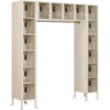 Global Industrial 16 Person Clear View Locker Digital Lock 72""Wx18""Dx78""H Tan Assembled