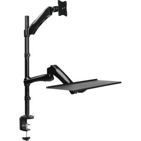 TygerClaw TYDS14011 Single Monitor Sit-Stand Workstation