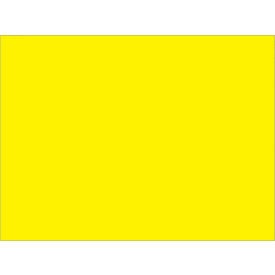 Tape Logic® Rectangular Inventory Paper Labels 4""L x 3""W Fluorescent Yellow Roll of 500