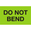 Tape Logic® Labels with ""Do Not Bend"" Print 5""L x 3""W Fluorescent Green Roll of 500