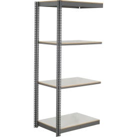 Global Industrial 4 Shelf Standard Duty Boltless Shelving Add On 36""Wx24""Dx60""H Laminate Deck