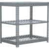 Global Industrial 3 Shelf Standard Duty Boltless Shelving Starter 48""W x 12""D x 36""H Wire Deck