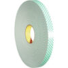 3M 4032 Double Sided Foam Tape 1/2"" x 72 Yds. 31.25 Mil Natural
