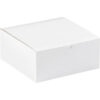 Global Industrial Gift Boxes 8""L x 8""W x 3-1/2""H White 100/Pack