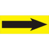 Tape Logic® Paper Labels with ""Arrow"" Print 4""L x 1-1/2""W Fluorescent Yellow Roll of 500