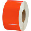 Global Industrial™ Colored Thermal Transfer Labels 4""W x 6""L 3"" Core Red 4/Pack