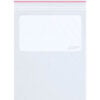 Global Industrial™ Minigrip White Block Reclosable Poly Bags 6""W x 9""L 2 Mil Clear 1000PK