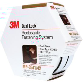 Dual Lock™ MP3541/42 Mini Pack Fasteners 1""W x 15'L Black