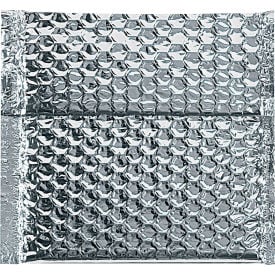 Global Industrial Cool Shield Thermal Bubble Mailers 6-1/2""L x 6""W Silver 100/Pack