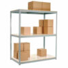 Global Industrial 3 Shelf Extra Heavy Duty Boltless Shelving Starter 60Wx36Dx84H Laminate Deck USA