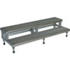ASP-36-SS Adjustable Height Step Stand Stainless Steel 36""W x 24""L