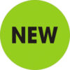 Tape Logic® 2"" Dia. Round Paper Labels with ""New"" Print Fluorescent Green Roll of 500