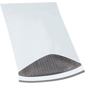 Global Industrial™ Bubble Lined Poly Mailers 10-1/2""W x 16""L 2 Mil White 25/Pack