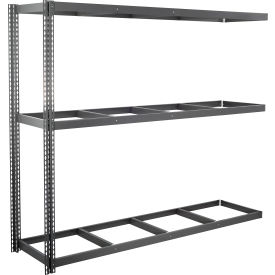 Global Industrial 3 Shelf Extra Heavy Duty Boltless Shelving Add On 96""W x 36""D x 72""H No Deck