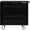 Extreme Tools DX Roller Cabinet 6 Drawers 41""W x 25""D x 41-13/16""H Matte Black w/Blk Drawer Pulls