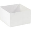 Global Industrial Deluxe Gift Box Bottoms 10""L x 10""W x 6""H White 50/Pack