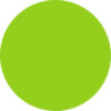 Tape Logic® 1-1/2"" Dia. Round Removable Paper Labels Fluorescent Green Roll of 500