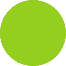 Tape Logic® 1-1/2"" Dia. Round Removable Paper Labels Fluorescent Green Roll of 500