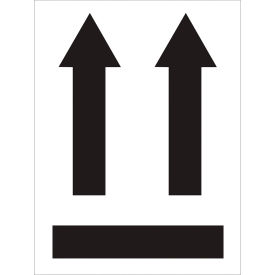 Tape Logic® Arrow Labels 4""L x 3""W Fluorescent Green Roll of 500