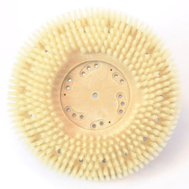 Global Industrial™ 17"" Nylon Scrub Brush for LVT Soft White