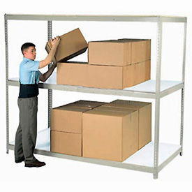 Global Industrial 3 Shelf Heavy Duty Boltless Shelving Starter 96""Wx24""Dx96""H Laminate Deck USA