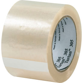 Tartan 305 Carton Sealing Tape 3"" x 110 Yds. 1.8 Mil Clear