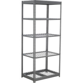Global Industrial 5 Shelf Standard Duty Boltless Shelving Starter 36""W x 12""D x 72""H Wire Deck